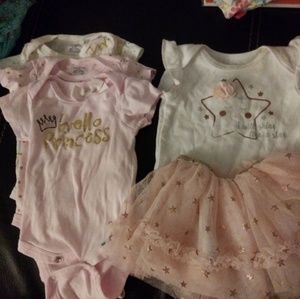 Baby girl tutu and onesies